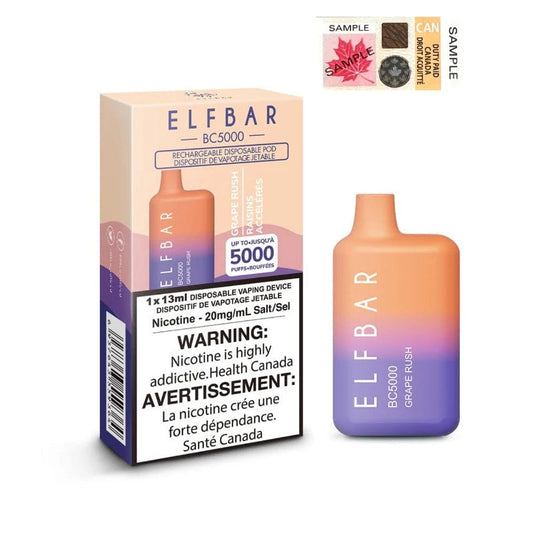 Elfbar BC5000 Grape rush 20mg/ml disposable