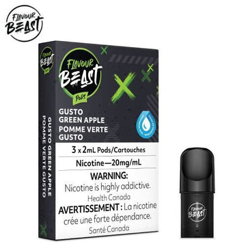 Flavour Beast Gusto Green Apple 20mg/ml pods (Provincial)