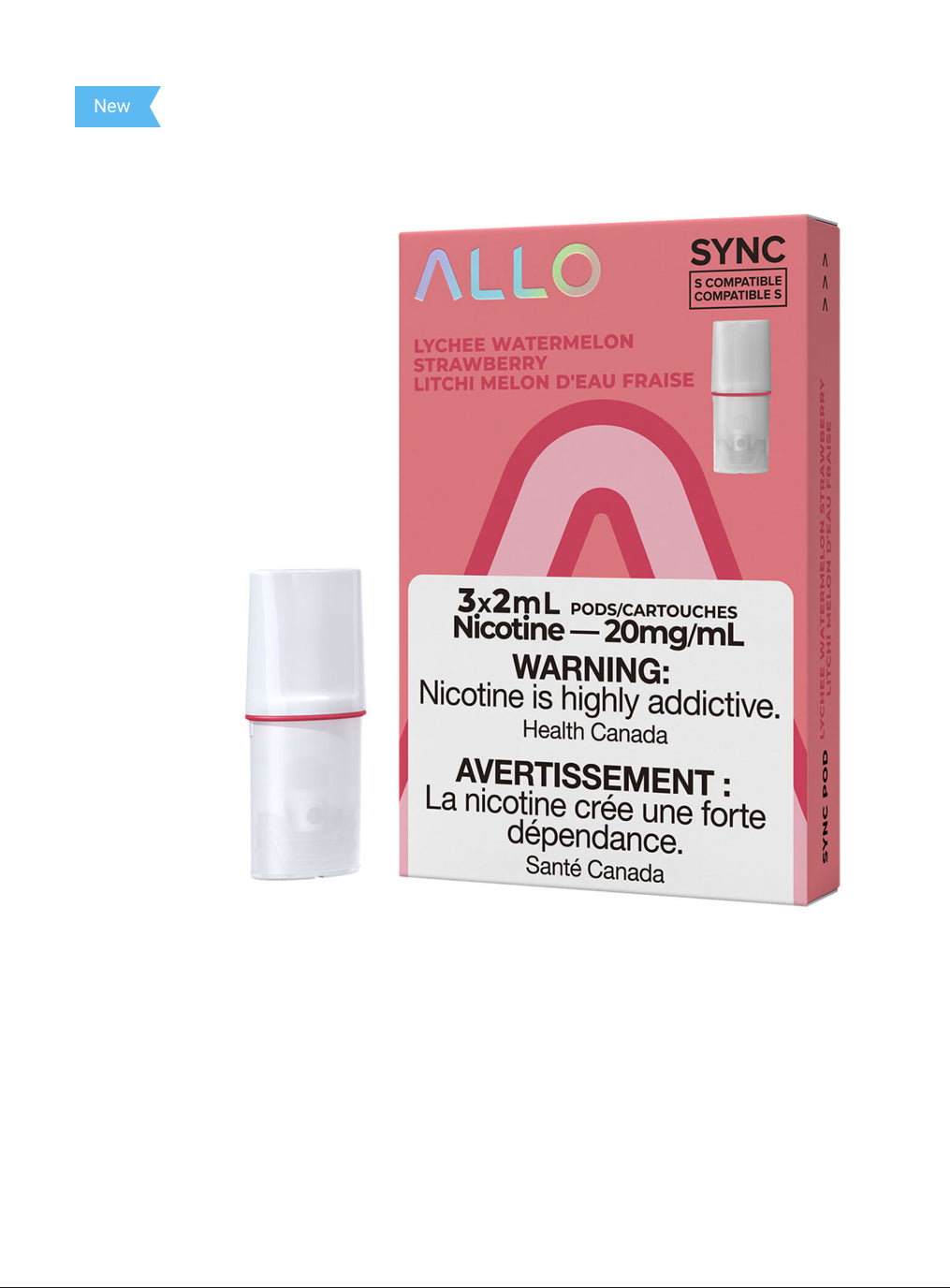 Allo sync hit lychee watermelon strawberry 20 mg