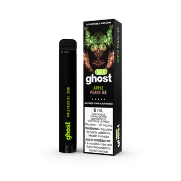 Glace à usage unique Ghost max pomme pêche 20 mg/ml