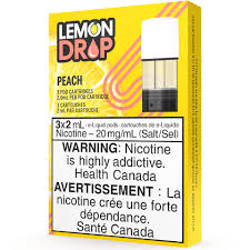 Stlth lemon drop peach 20mg pods