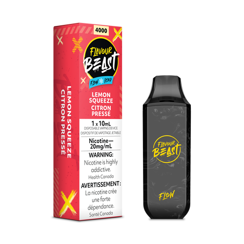 Saveur bête flow 4000 Citron pressé glacé 20 mg/ml jetable (Provincial)