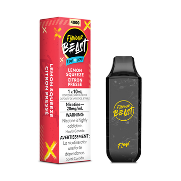 Saveur bête flow 4000 Citron pressé glacé 20 mg/ml jetable (Provincial)