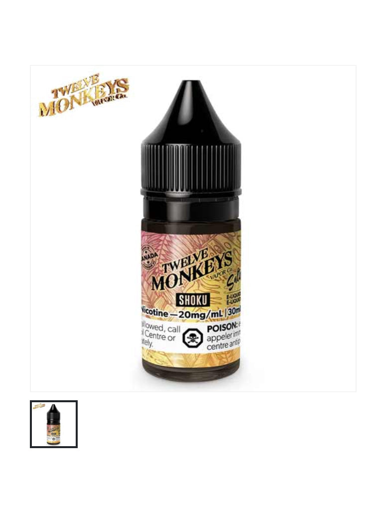 E-liquide Twelve Monkeys (Shoku) 20 mg/30 ml