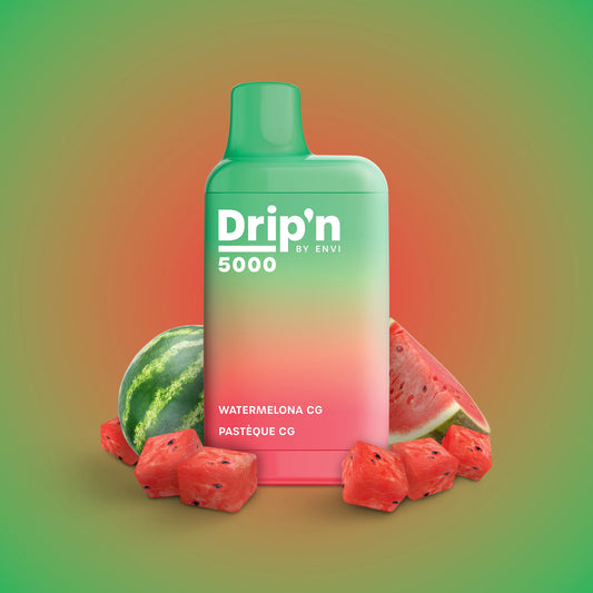 Drip’n by envi 5000 watermelon cg 20mg/ml disposable