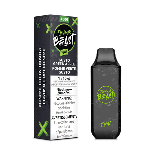 Saveur bête flow 4000 Gusto pomme verte 20mg/ml jetable