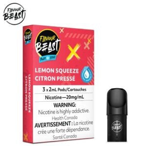 Flavour beast lemon squeeze iced 20mg pods