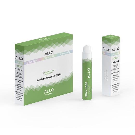 Allo 1600 strawberry kiwi 20mg/ml disposable