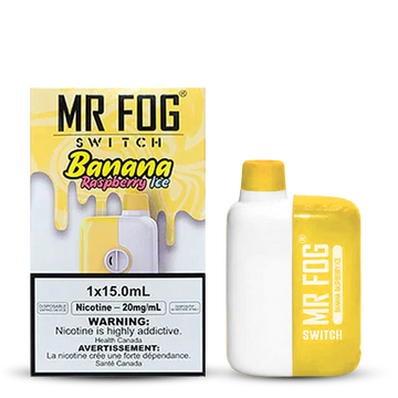 Mr. Fog 5500 Switch Banana Raspberry Ice Disposable Vape Rechargeable (Provincial)