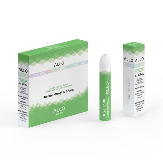 Allo 1600 lemon lime cranberry 20mg/ml disposable