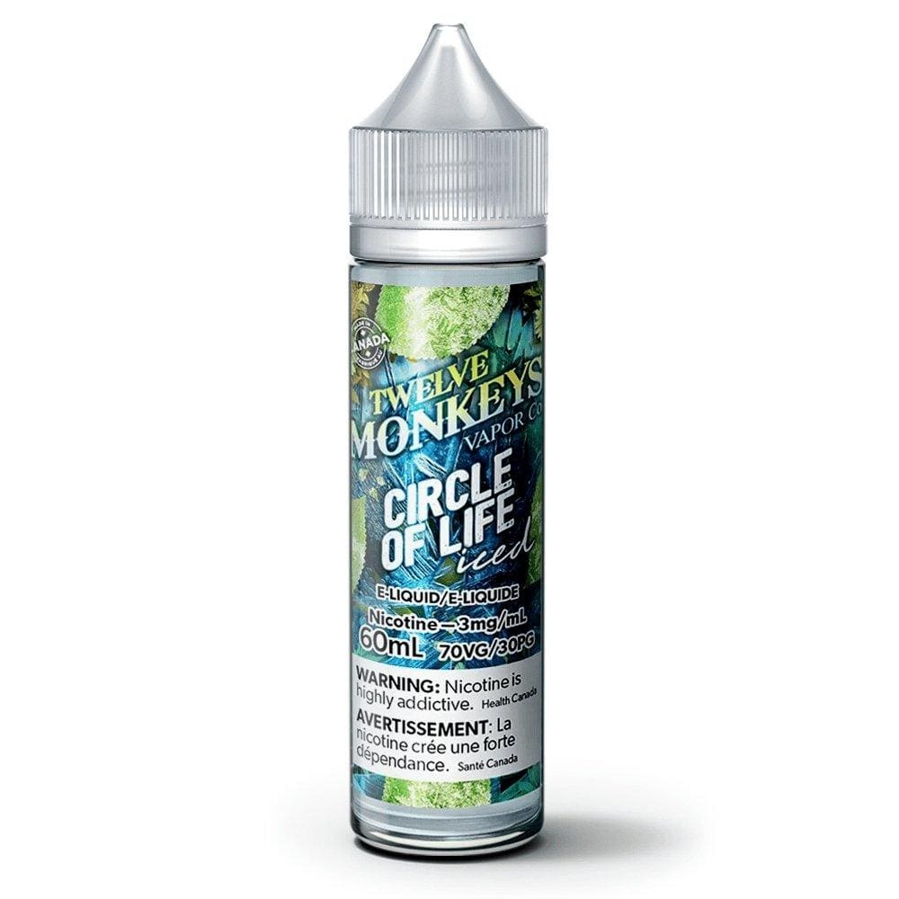 E-liquide Cercle de vie glacé des douze singes 6 mg/60 ml