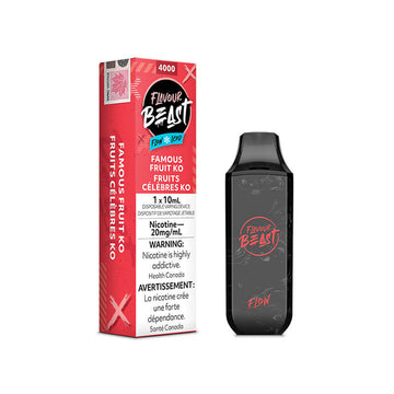 Saveur bête flow 4000 Famous fruit ko glacé 20 mg/ml jetable 