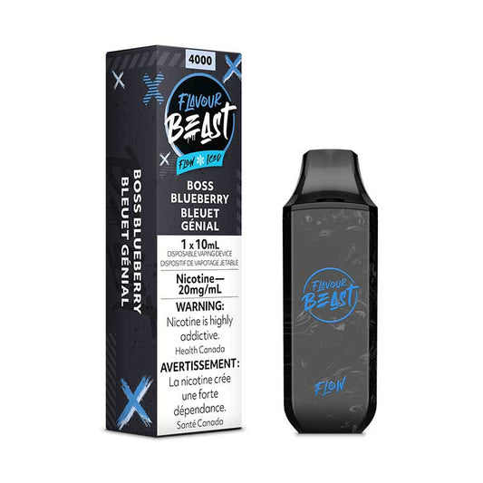 Saveur Beast Flow 4000 Boss Blueberry Iced 20 mg/ml jetable 