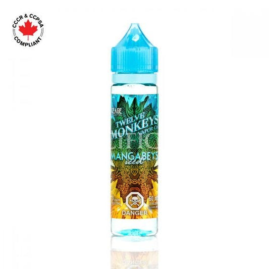 E-liquide Mangabeys glacé Douze singes 0mg/60mL