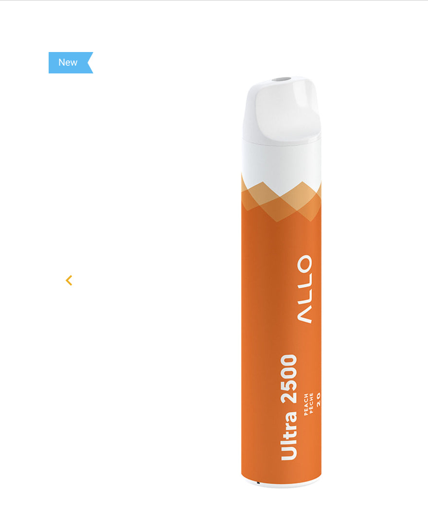 Allo 2500 peach 20mg/ml disposable