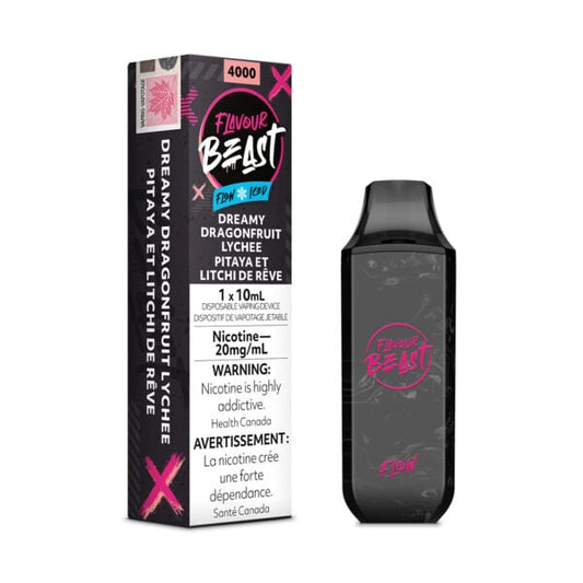 Flavour beast flow 4000 Dreamy dragonfruit lychee iced 20mg/ml disposable