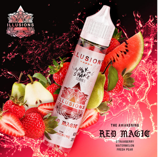 Illusions e-liquid red magic 0mg/mL 60 mL nicotine free