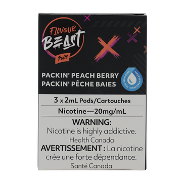 Flavour beast packin peach berry 20mg pods