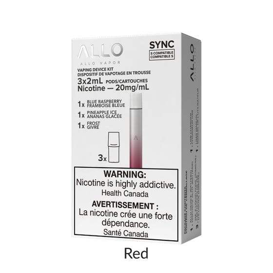 Allo sync starter kit silver red 20mg