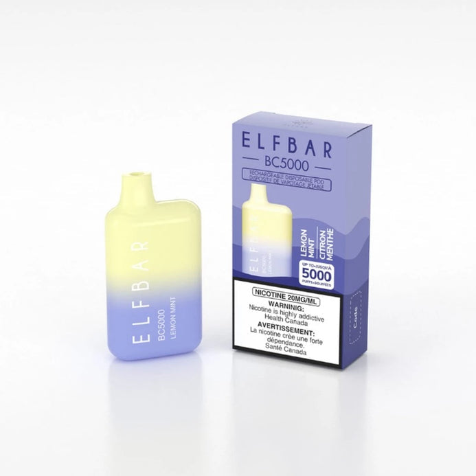 Elfbar BC5000 lemon mint 20mg/ml disposable