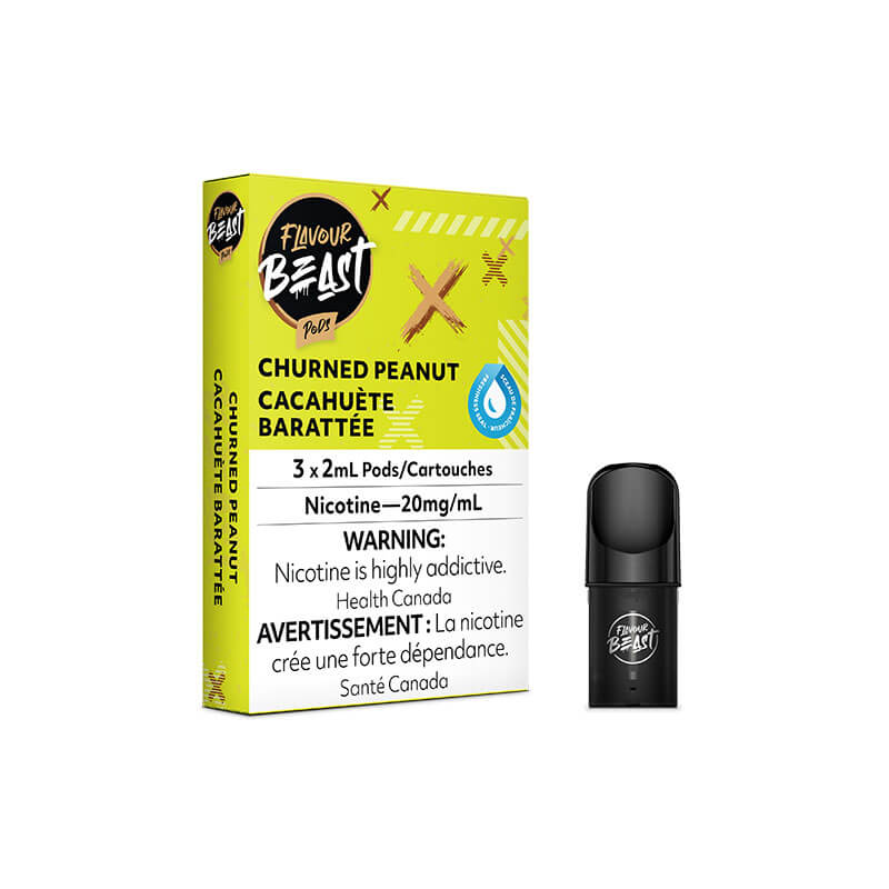 Flavour Beast Churned Peanut 20mg/ml pods (Provincial)