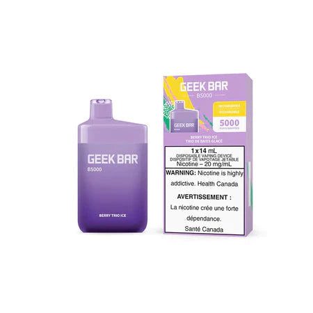 Geek bar b5000 trio de baies glacées vape jetable 20 mg 