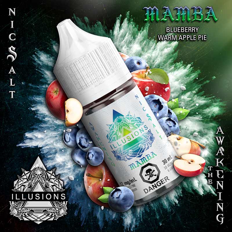 Illusion e liquide mamba myrtille pomme tarte 20mg/30ml