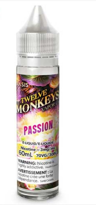 E-liquide Twelve Monkeys (Passion) 3mg/60mL