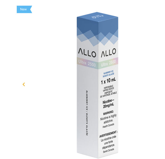 Allo 2500 blueberry ice 20mg/ml disposable