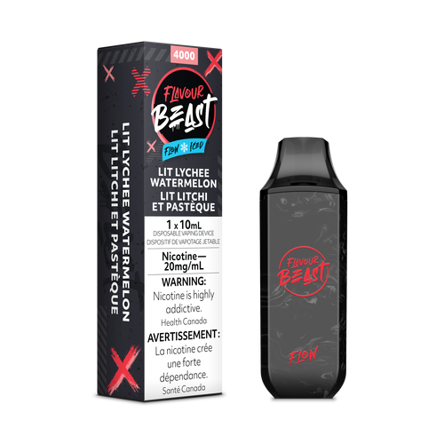 Flavour beast flow 4000 Lit lychee watermelon iced 20mg/ml disposable