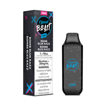 Bouffées de saveur bête Bombe bleue Razz Iced 20 mg/ml jetable