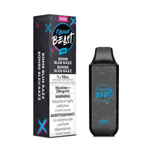 Bouffées de saveur bête Bombe bleue Razz Iced 20 mg/ml jetable