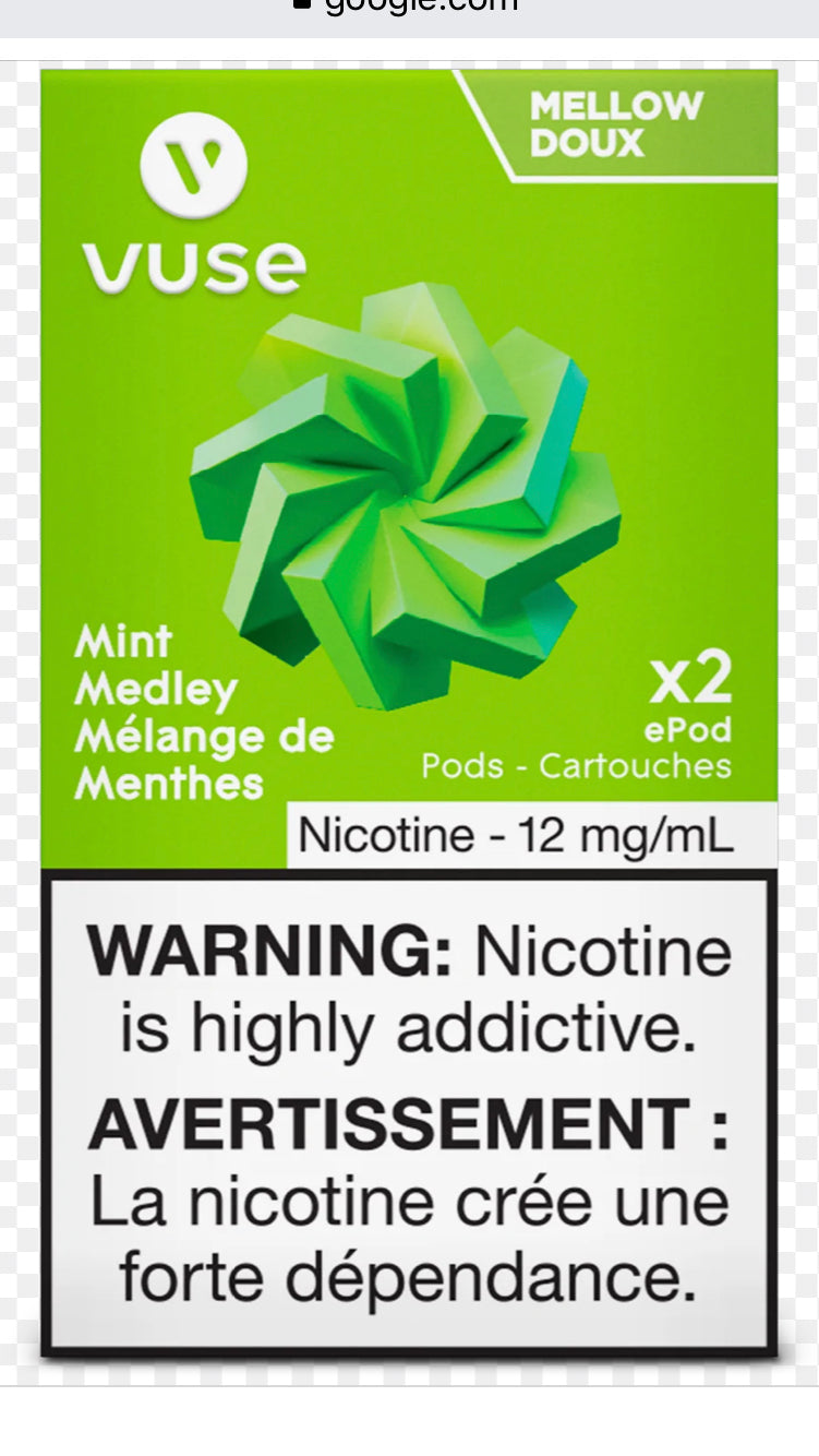 Mélange de menthe Vuse epod 12 mg/ml