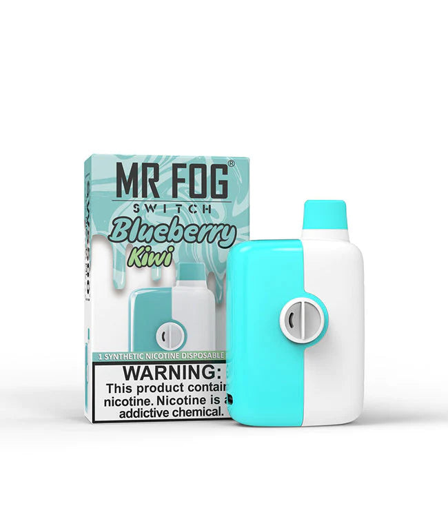 Vape jetable rechargeable Mr Fog 5500 Switch Blueberry Kiwi 