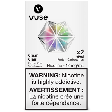 Vuse epod clear 12mg/ml 2 pack