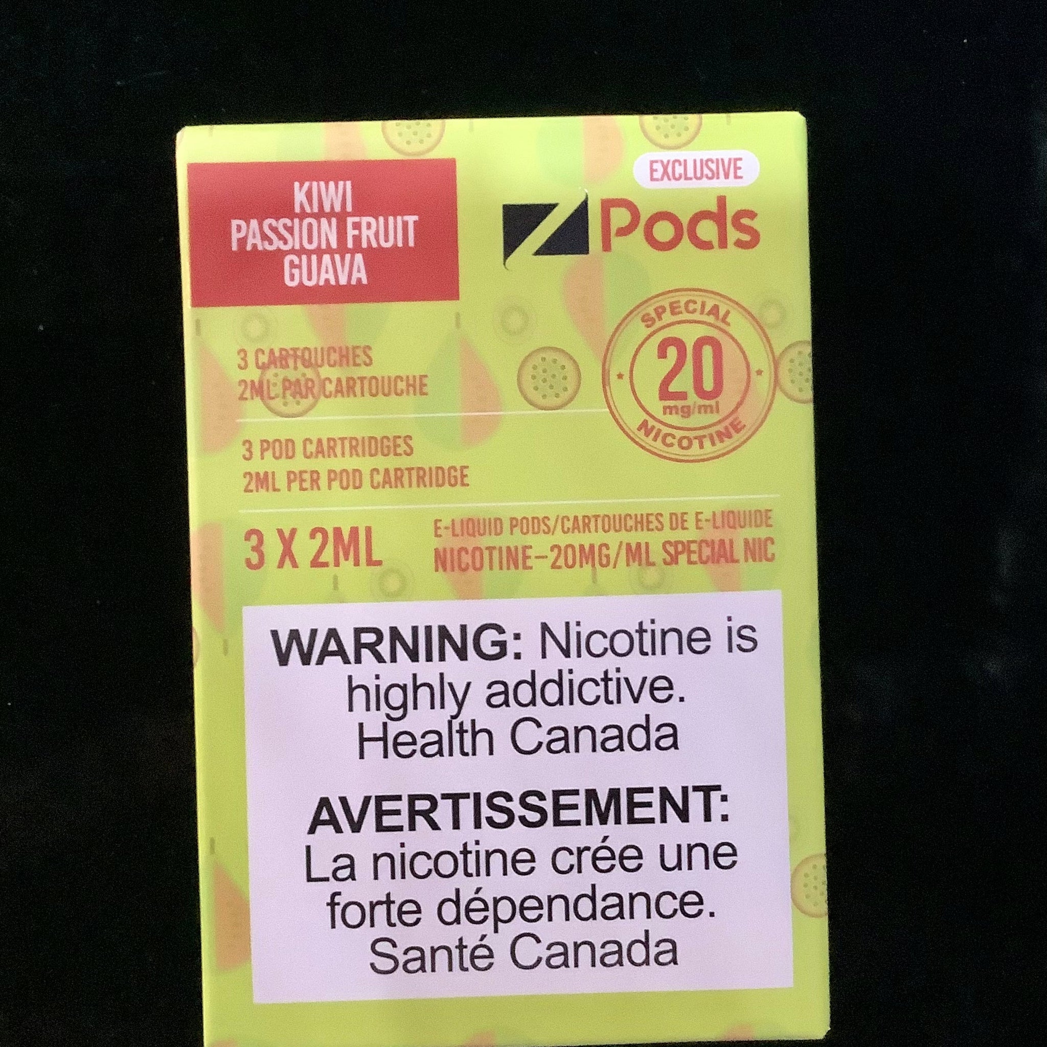 Z pods kiwi fruit de la passion goyave