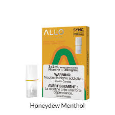 Allo sync honeydew menthol 20mg