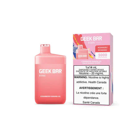 Geek bar b5000 vape jetable à la fraise et à la banane 20 mg 