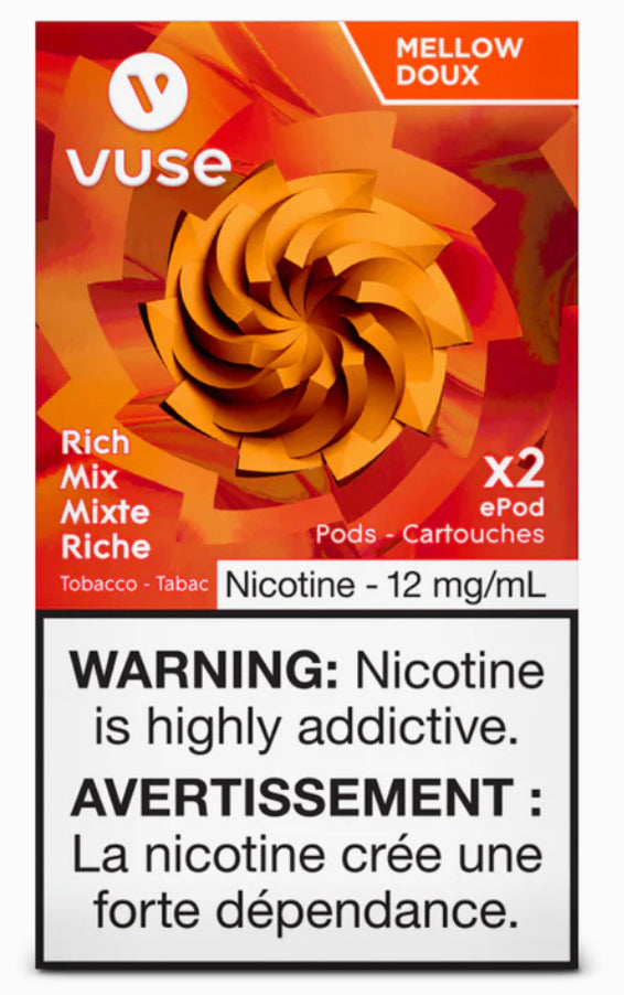 Vuse epod riche en mélange 12 mg/ml, lot de 2