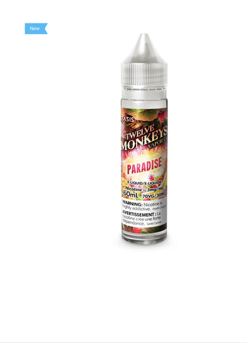 E-liquide Twelve Monkeys (Paradise) sans nicotine 60 ml