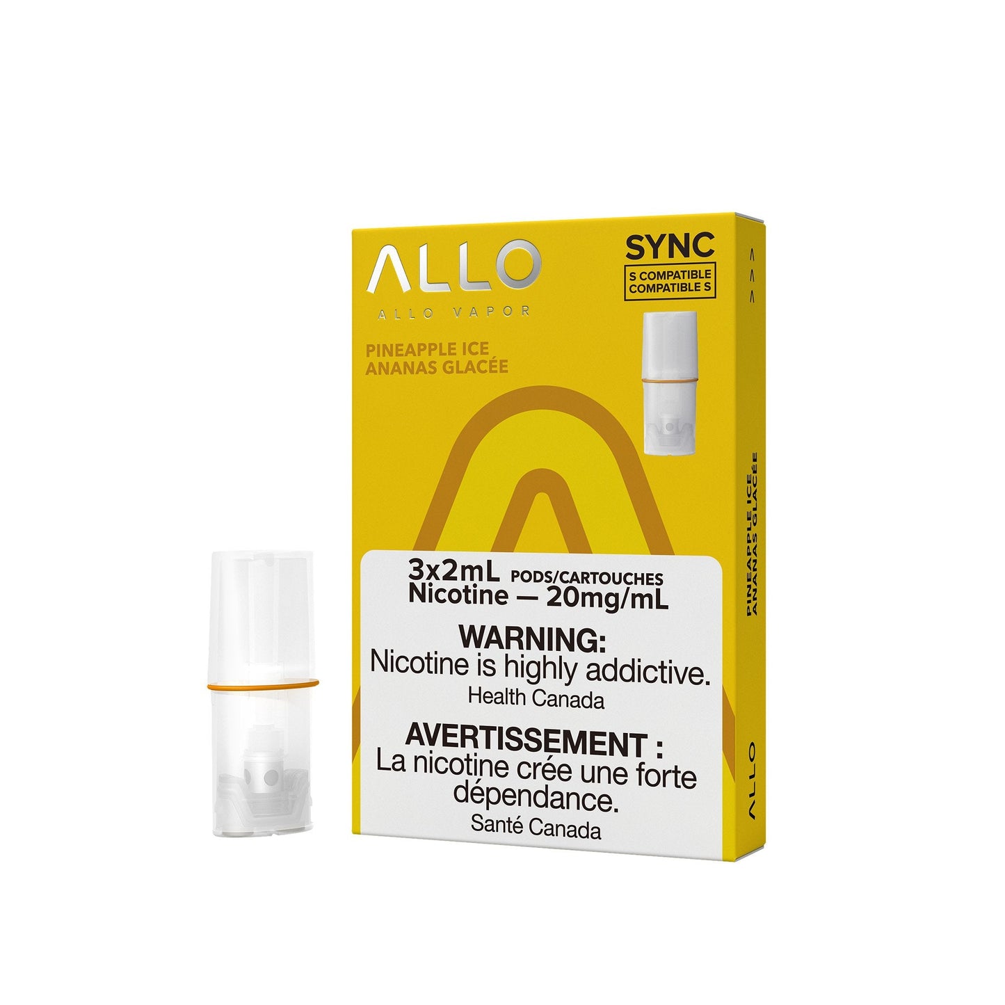 Allo sync pods pineapple ice 20 mg